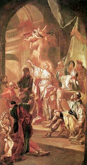 The Dispute between St Catherine of Alexandria and the Philosophers, Kracker, Johann Lucas
